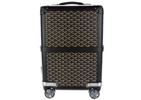 Goyard Aba Bourget Suitcase Goyardine Black 